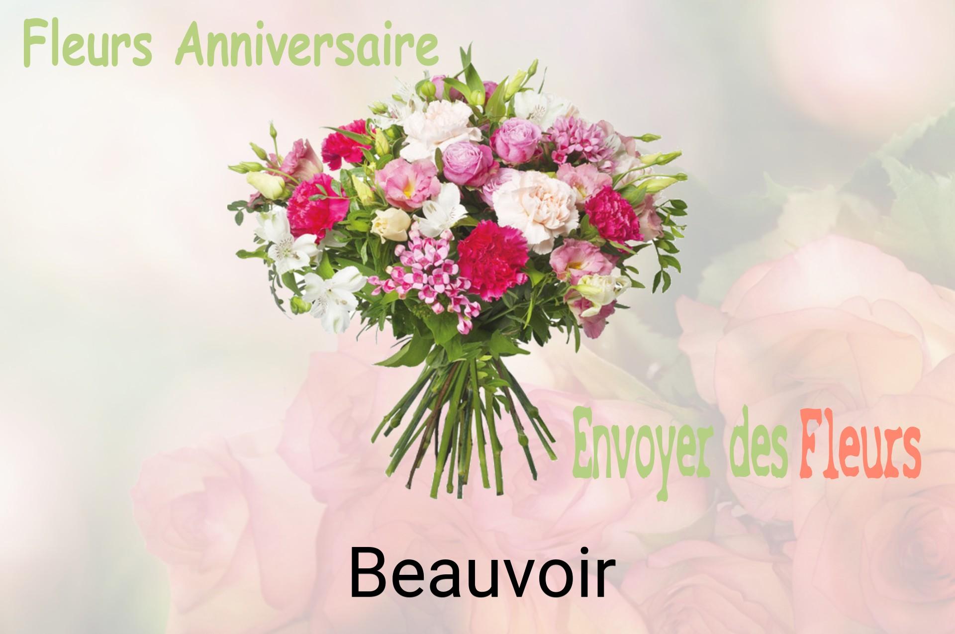 Bouquet de fleurs d’anniversaire livré à Beauvoir